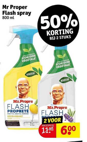 Kruidvat Mr proper flash spray aanbieding