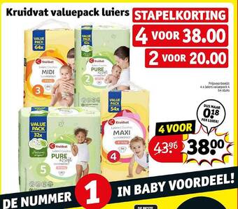 Kruidvat Kruidvat valuepack luiers aanbieding