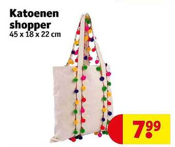 Kruidvat Katoenen shopper aanbieding