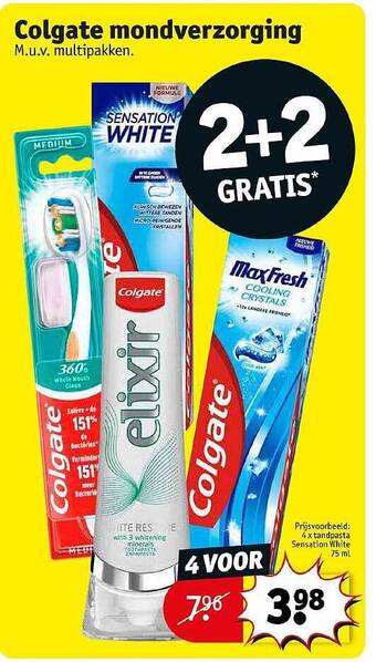 Kruidvat Colgate mondverzorging aanbieding