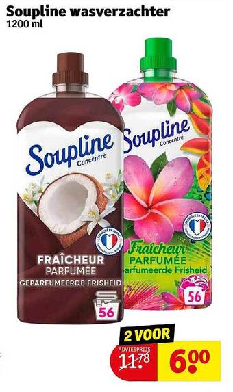 Kruidvat Soupline wasverzachter aanbieding