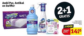 Kruidvat Ambi pur, antikal en swiffer aanbieding