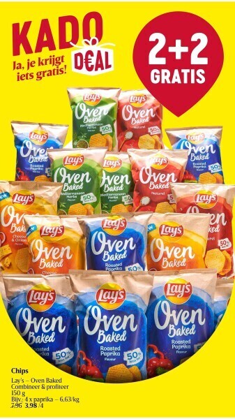 Delhaize Chips lay’s aanbieding