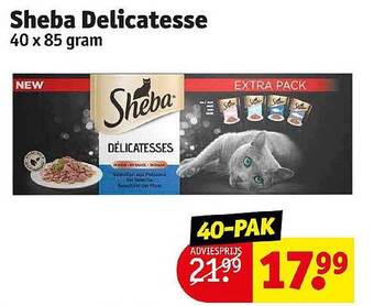 Kruidvat Sheba delicatesse aanbieding