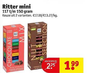 Kruidvat Ritter mini aanbieding