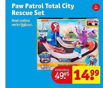Kruidvat Paw patrol total city rescue set aanbieding