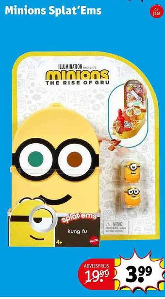 Kruidvat Minions splat'ems aanbieding