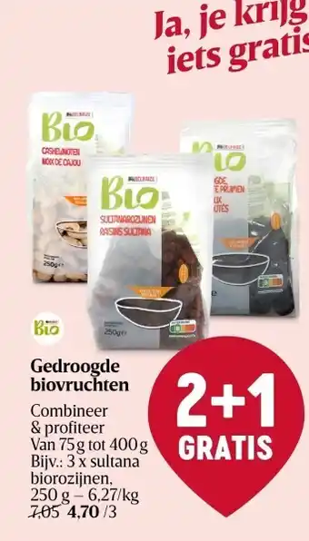 Gedroogde biovruchten combineer & profiteer van 75g