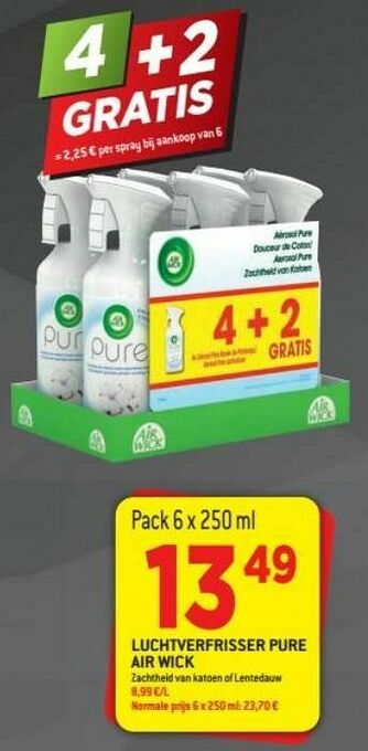 Luchtverfrisser pure air wick