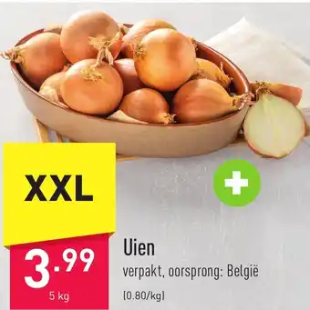 ALDI Uien 5kg aanbieding