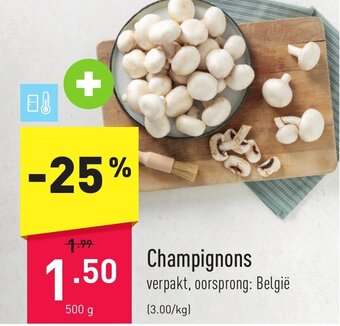 ALDI Champignons 500g aanbieding