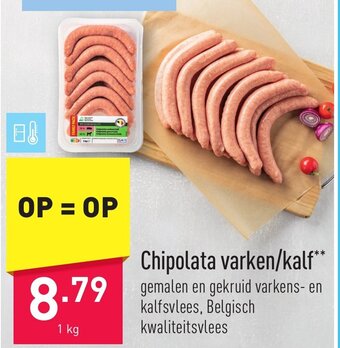 ALDI Chipolata Varken/Kalf 1kg aanbieding