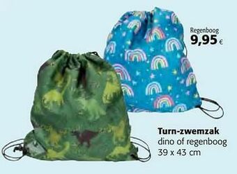 Colruyt Turn-zwemzak regenboog aanbieding