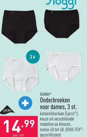 ALDI Sloggi Onderbroeken voor Dames 3st aanbieding