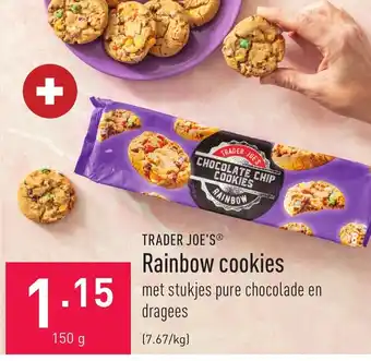 ALDI Trader Joe's Rainbow Cookies 150g aanbieding