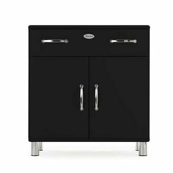 Leen Bakker Tenzo kast Malibu - zwart - 92x86x41 cm - Leen Bakker aanbieding