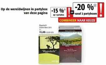Colruyt Blygedacht chenin blanc 2019 aanbieding