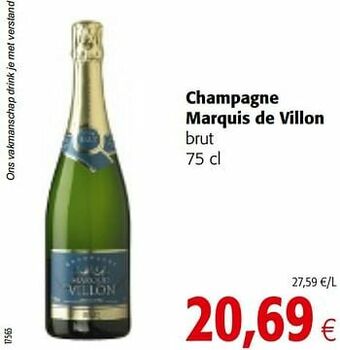 Colruyt Champagne marquis de villon brut aanbieding