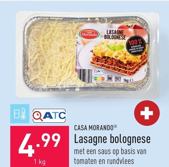 ALDI Casa Morando Lasagne Bolognese 1kg aanbieding
