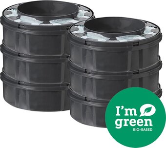 Bol.com Tommee tippee twist & click milieuvriendelijke luieremmer navulling - duurzaam geproduceerde greenfilm - 6 stuks aanbieding