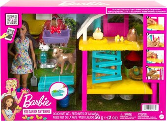 Bol.com Barbie broed en verzamel kippenboerderij - speelfigurenset aanbieding