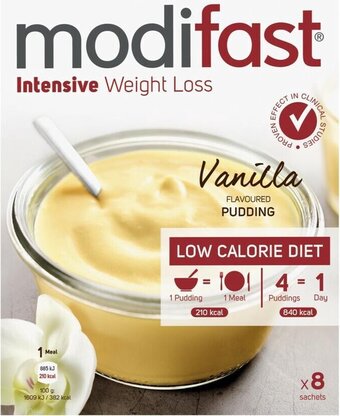 Modifast intensive pudding vanille lcd 8x55g