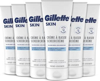 Bol.com Gillette skin - scheercrème - ultra gevoelige huid - voordeelverpakking 6 x 175 ml aanbieding