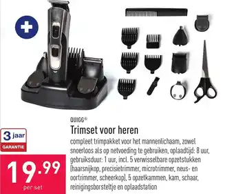 ALDI Quigg Trimset voor Heren aanbieding