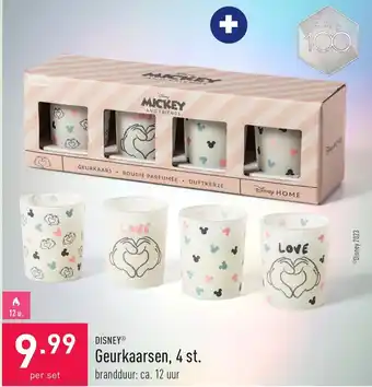 ALDI Disney Geurkaarsen 4st aanbieding