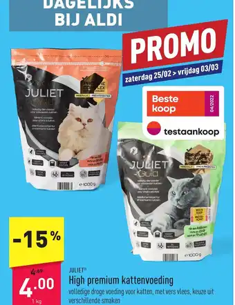 Juliet High Premium Kattenvoeding 1kg