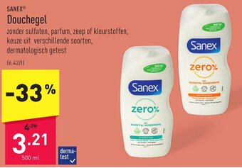 ALDI Sanex Douchegel 500ml aanbieding