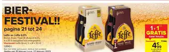 Carrefour Leffe en Leffe 0.0% 2 x (4 x 33cl) aanbieding