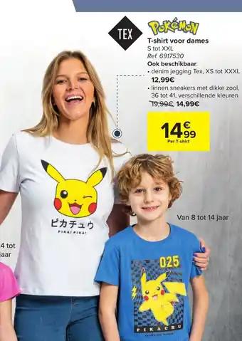 Pokemon T-Shirt voor Dames