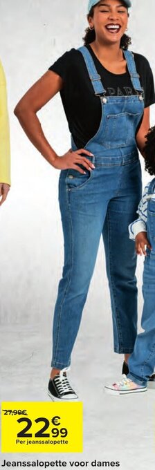Carrefour Jeanssalopette voor Dames aanbieding