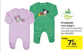 Carrefour Disney Baby Kruippakje voor Baby's aanbieding