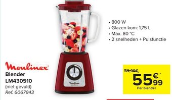 Carrefour Moulinex Blender LM430510 aanbieding