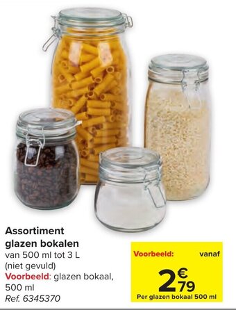 Carrefour Assortiment Glazen Bokalen aanbieding