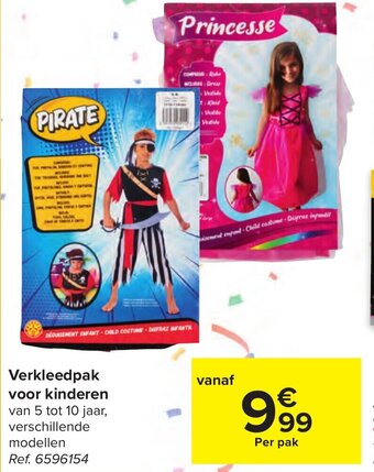 Carrefour Verkleedpak voor Kinderen aanbieding