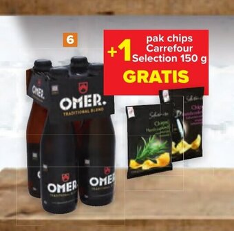 Carrefour Omer Bier 4 x 33cl aanbieding
