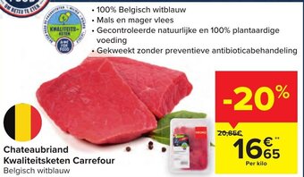 Carrefour Chateaubriand Kwaliteitsketen Carrefour aanbieding