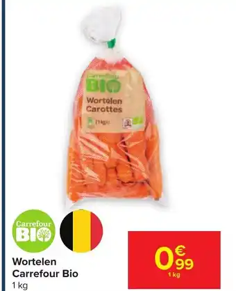 Carrefour Wortelen Carrefour Bio 1kg aanbieding