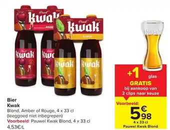 Bier kwak 4 x 33cl