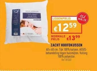 Zacht hoofdkussen