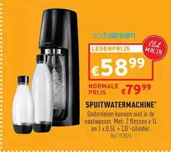 Spuitwatermachine