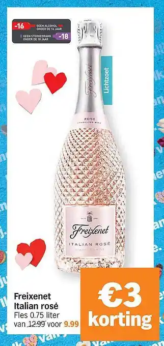 Albert Heijn Freixenet italian rosé aanbieding