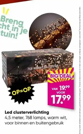 Big Bazar Led clusterverlichting aanbieding