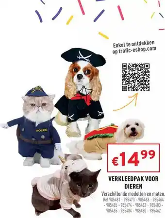 Trafic Verkleedpak voor dieren aanbieding