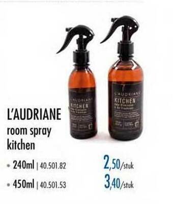 Horeca totaal L'audriane Room Spray Kitchen aanbieding