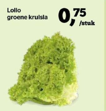 Spar Lollo groene krulsla aanbieding