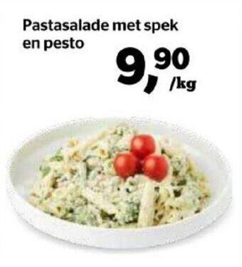 Spar Pastasalade met spek en pesto aanbieding